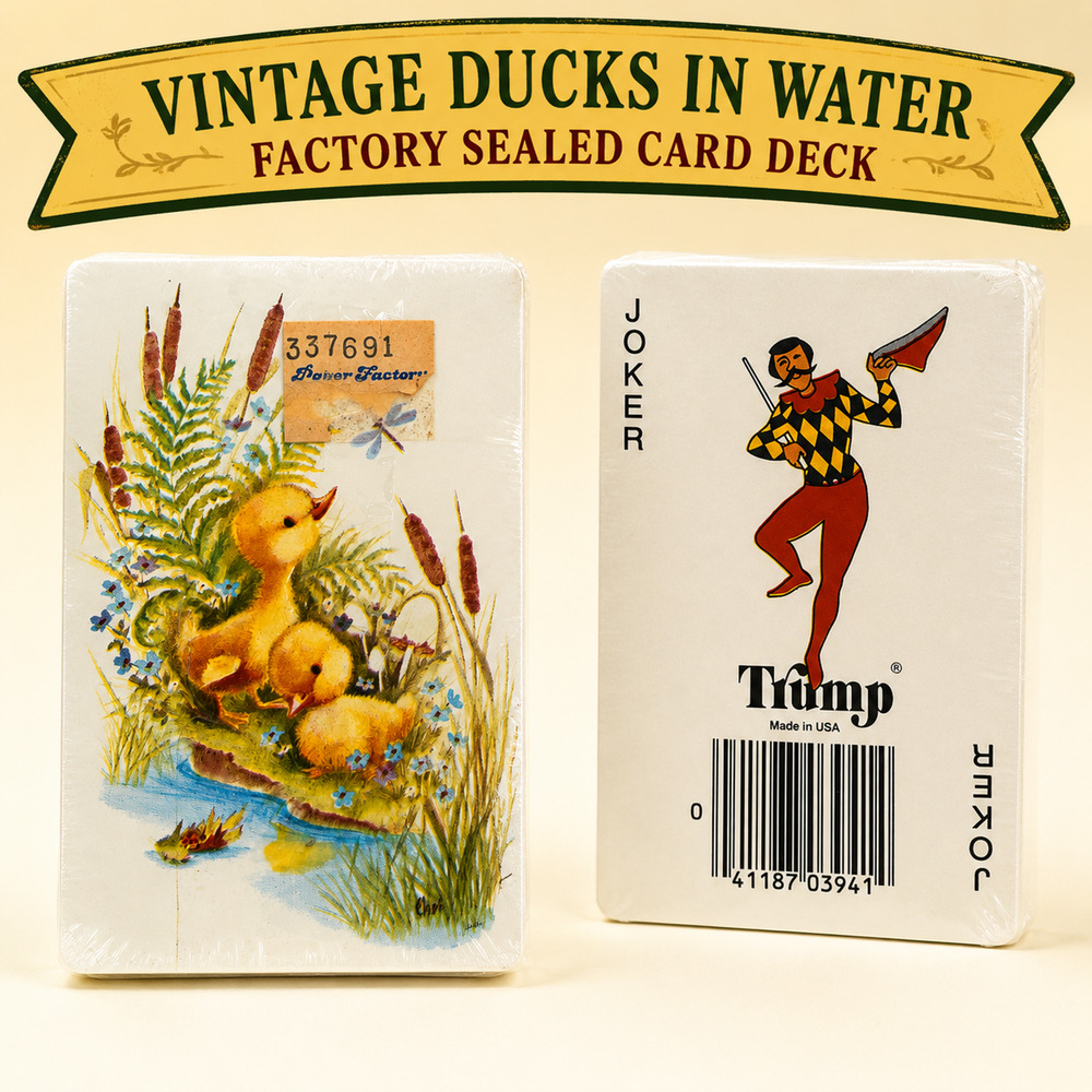 Vintage Trump Ducklings Playing Cards – Factory Sealed NOS Made in USA